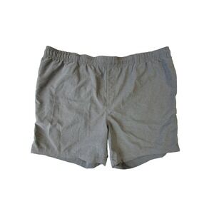 Chubbies XL Gray Performance Stretch Shorts Elastic Waist Zip Pocket